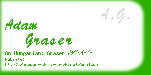 adam graser business card